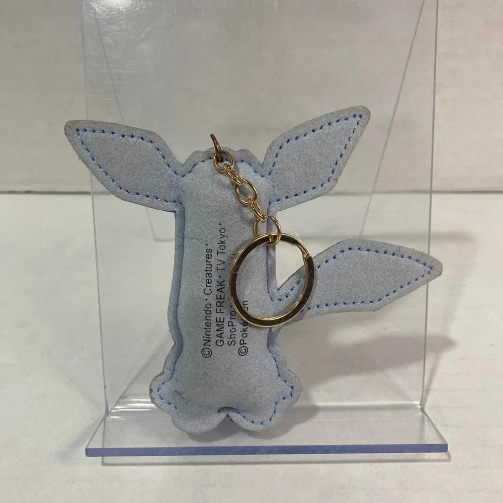 Pokemon Keychain Glaceon Rhinestone Glitter Charm Japan Import
